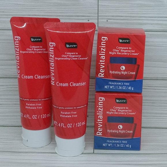 B-Pure Hydrating Night Cream +Revitalizing Cream Cleanser Bundle - Picture 1 of 4